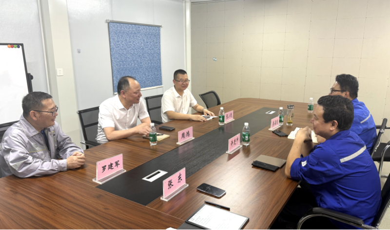 周鴻與湖北徽陽新材料有限公司董事長許進(jìn)沖舉行會(huì)談